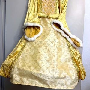 Princess Bell size 10 velour & Fur costume dress.